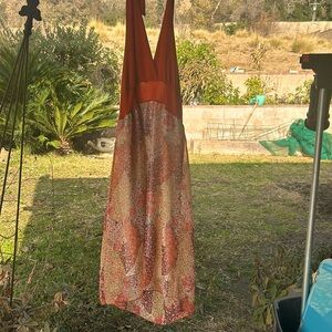 Orange MKM Designs Halter Dress